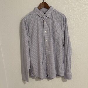 UNTUCKit Blue and White Gingham Men's Shirt